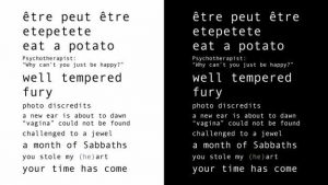 half dimensional poems 2009-2011, image 5 – Tanya Ury
